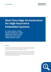Real-Time Edge Orchestration for High-Assurance Embedded Systems